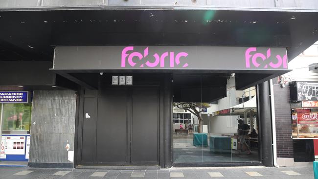 Outside of Fabric, the new nightclub in Surfers Paradise. Picture Glenn Hampson