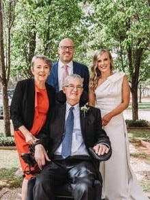 MND SA Chair Andrew Danson with his Dad who also died from MND. Picture: Supplied