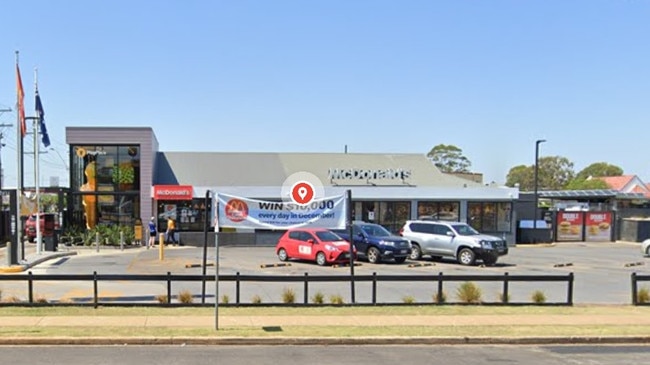 The Kingaroy McDonald's car park.