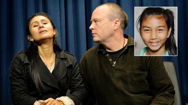 Siriyakorn "Bung" Siriboon's grieving mother Vanidda Pattison and stepfather Fred. Mr Pattison hopes a new campaign will help find Bung.