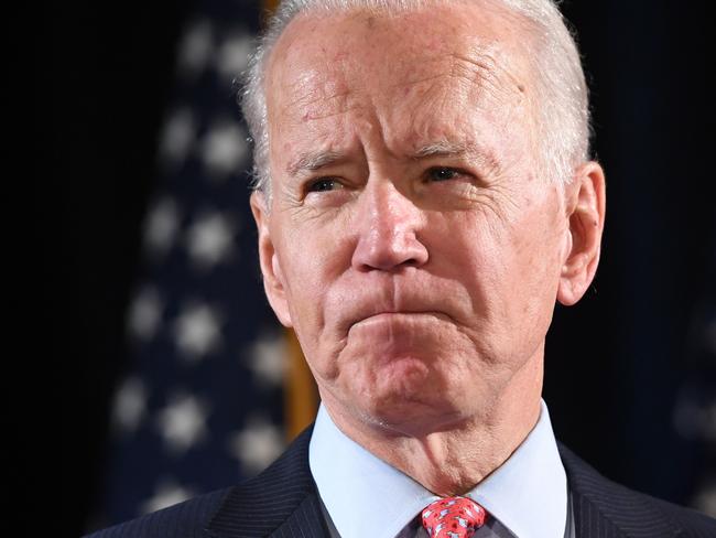 Former US Vice President and Democratic presidential hopeful Joe Biden. Picture: AFP