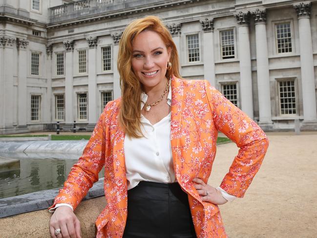 Reality television personality and social media influencer Jules Robinson in front of the Old Royal Naval College in Greenwich, London. Photo: Ella Pellegrini