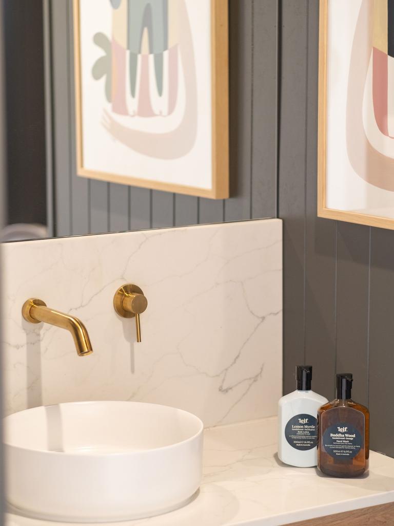 Each pod has luxury touches, like Leif products in the bathroom.