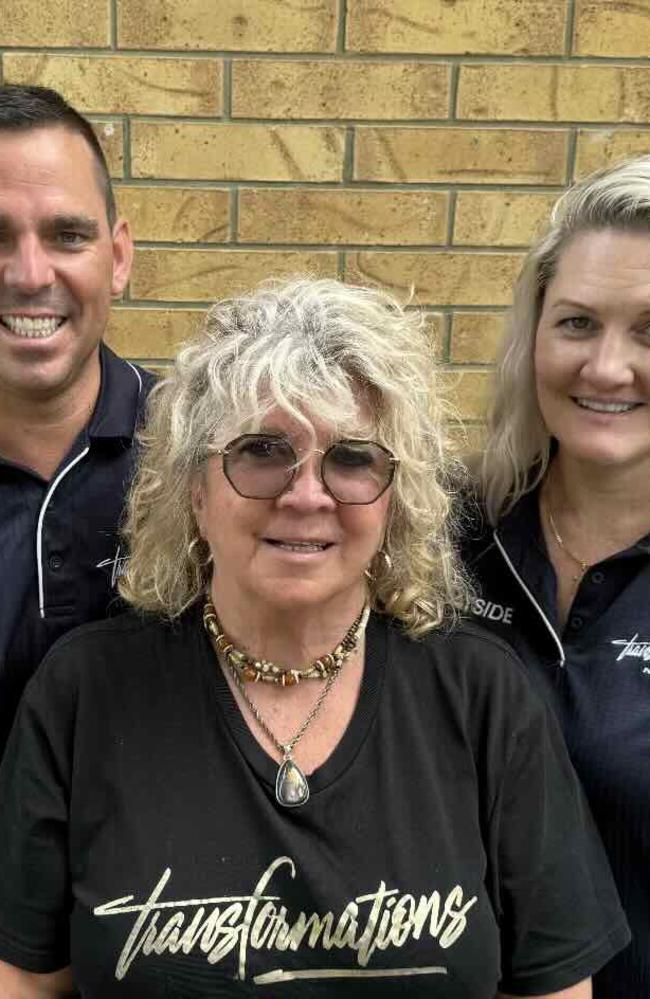 OP Shop Delivery Operator Lee Tulloch, Executive Director Tina Davie and Op Shop Supervisor Jo Quinn in happier times at Bayside Transformations.