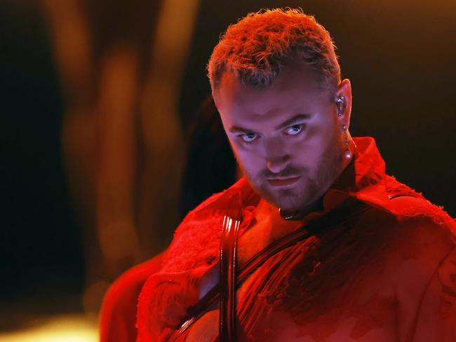 LOS ANGELES, CALIFORNIA - FEBRUARY 05: Sam Smith performs onstage during the 65th GRAMMY Awards at Crypto.com Arena on February 05, 2023 in Los Angeles, California. (Photo by Kevin Winter/Getty Images for The Recording Academy )