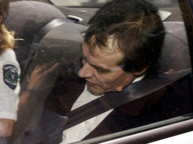 SA murder where bodies were found in barrels in strong room vault of former bank building in Snowtown. Alleged murderer suspect Mark Ray Haydon leaving Supreme Court 19 Dec 2004. Picture: Elsby James