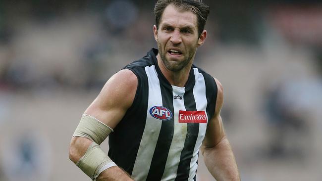 Travis Cloke has requested a trade from Collingwood. Picture: Wayne Ludbey