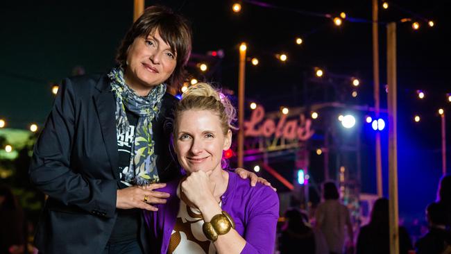 Authors Elizabeth Gilbert (L) and Rayya Elias (R). Picture: Tom Huntley