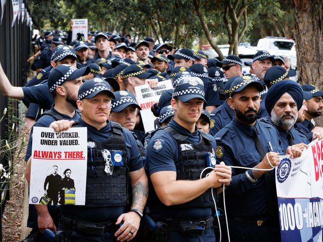 The last time police walked off the job was in 1999. Picture: Nadir Kinani