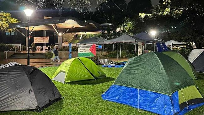 Pro-palestine encampments have been set up at several Australian universities. Picture: Supplied.