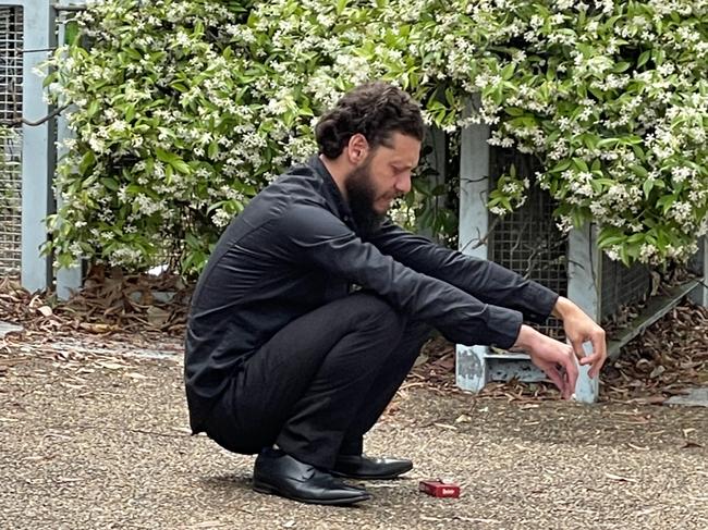 Antoine Chidiac waited anxiously outside Sutherland Local Court on Tuesday. Picture: Ashleigh Tullis