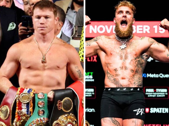 Canelo Alvarez has backed out of a potential bout with Jake Paul. Image: Getty