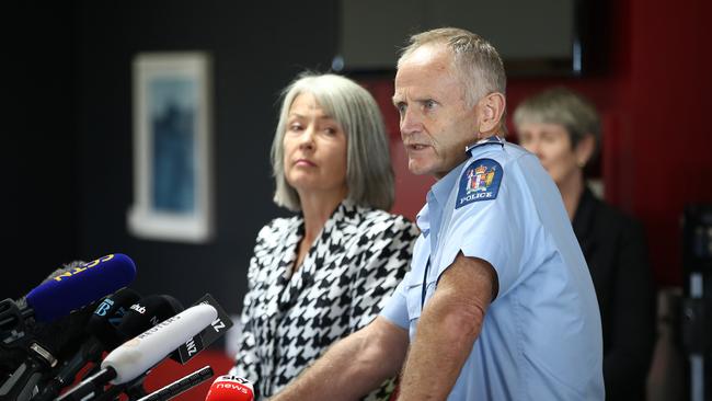 Chief Coroner, Judge Deborah Marshall and Acting Assistant Commissioner Bruce Bird speak to media. Picture: Getty