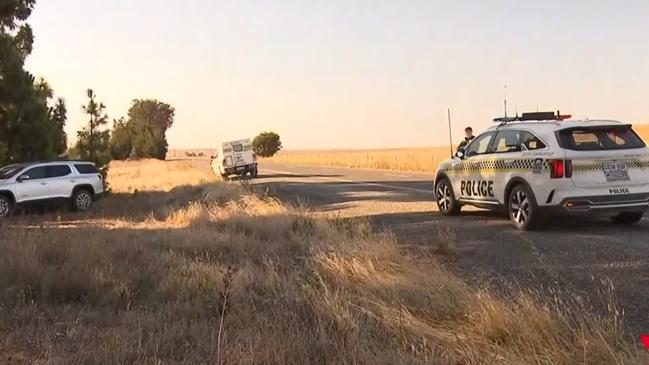 Police at the scene after a Police officer was hit by a car in Peterborough, Picture 7News