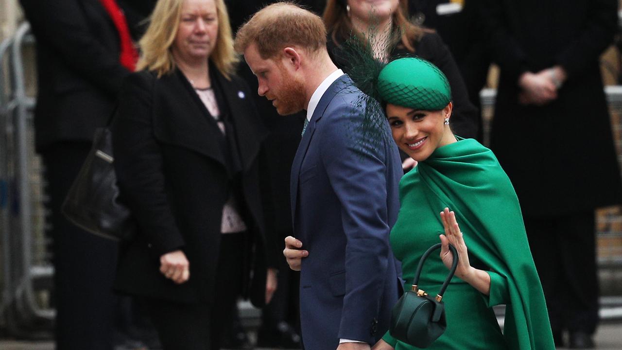 Harry, Duke of Sussex and Meghan, Duchess of Sussex arrive to attend the annual Commonwealth Service at Westminster Abbey on March 9, 2020 in London, England. Picture: Dan Kitwood/Getty Images.