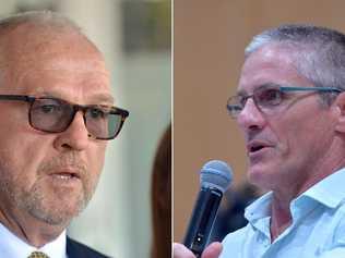 IN OR OUT?: Mayor Mark Jamieson (left) and Deputy Mayor Tim Dwyer, have refused to confirm whether they'll seek re-election next March.