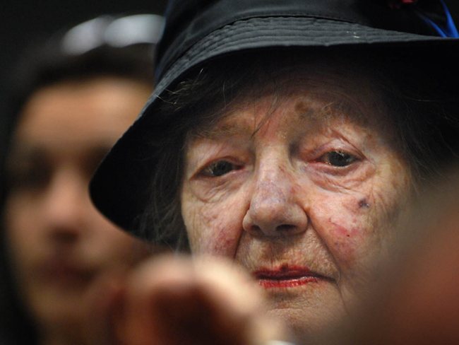 <p>Margaret Olley at the launch of Graeme Cowan's book on depression. Picture: Alan Pryke</p>