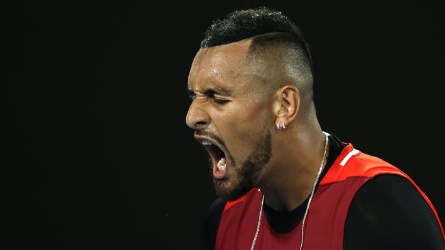 Nick Kyrgios had a meltdown moment with the ‘brain dead’ fans.