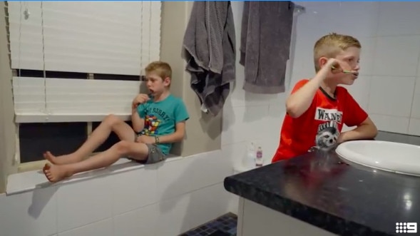 The couple admitted to using soap on their sons’ toothbrushes if they’ve sworn or used abusive language. Picture: Channel 9