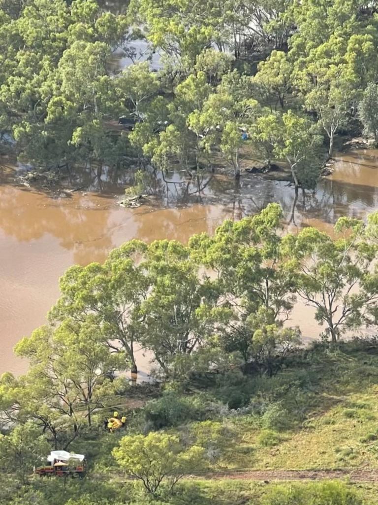 The rescue site. Pictures: Queensland Fire and Emergency Services