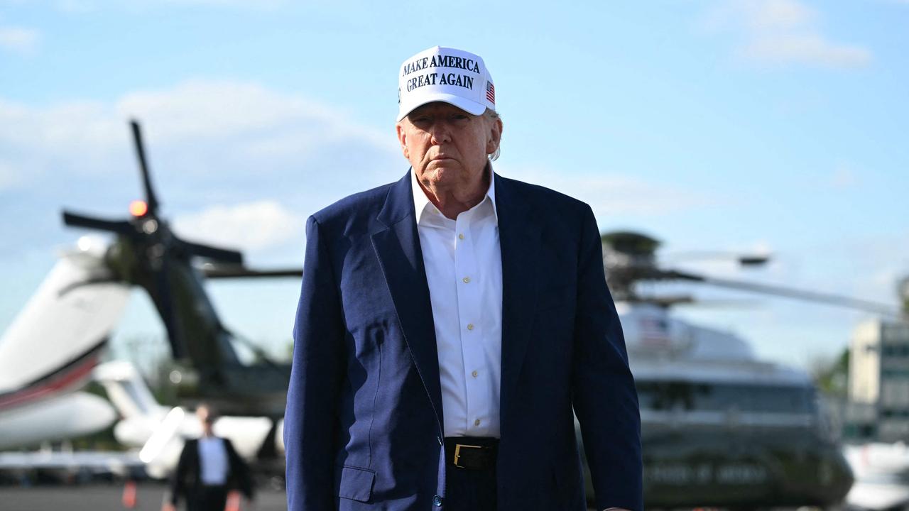 US President Donald Trump issued a rare rebuke to Russian leader Vladimir Putin, saying he was “not happy” with him. Picture: AFP