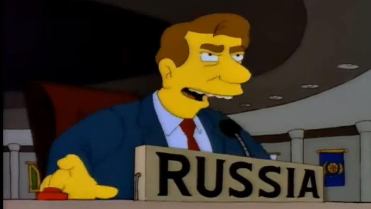 Russia fronts up to the UN in this 1998 episode.