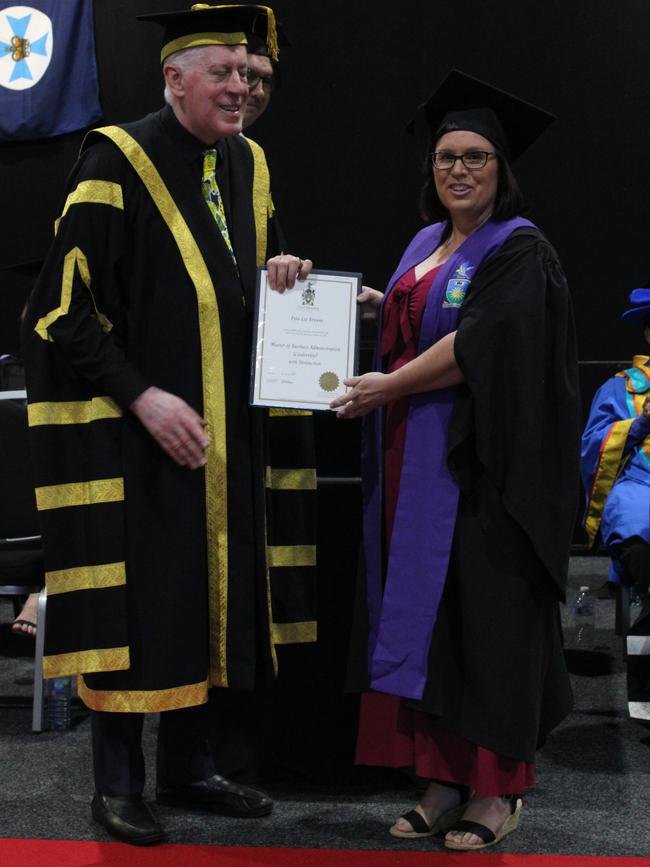 Peta Browne graduated with a Master of Business Administration (Leadership) with Distinction at the CQUniversity graduation ceremony in Bundaberg on December 14, 2023.