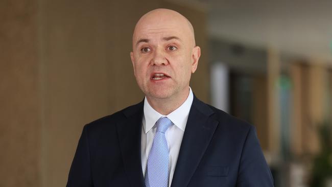 Chief Health Officer Dr John Gerrard during a media conference in Brisbane on Thursday. Picture: NewsWire / Sarah Marshall