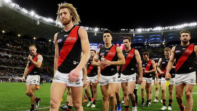 The Bombers don’t appear to be good enough to play finals Picture: Getty Images