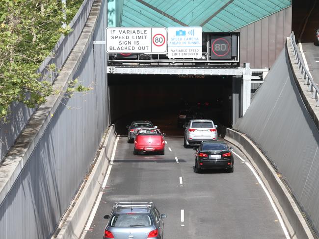 Tolls are increasing on roads like the Cross City Tunnel. Picture: Brad Hunter