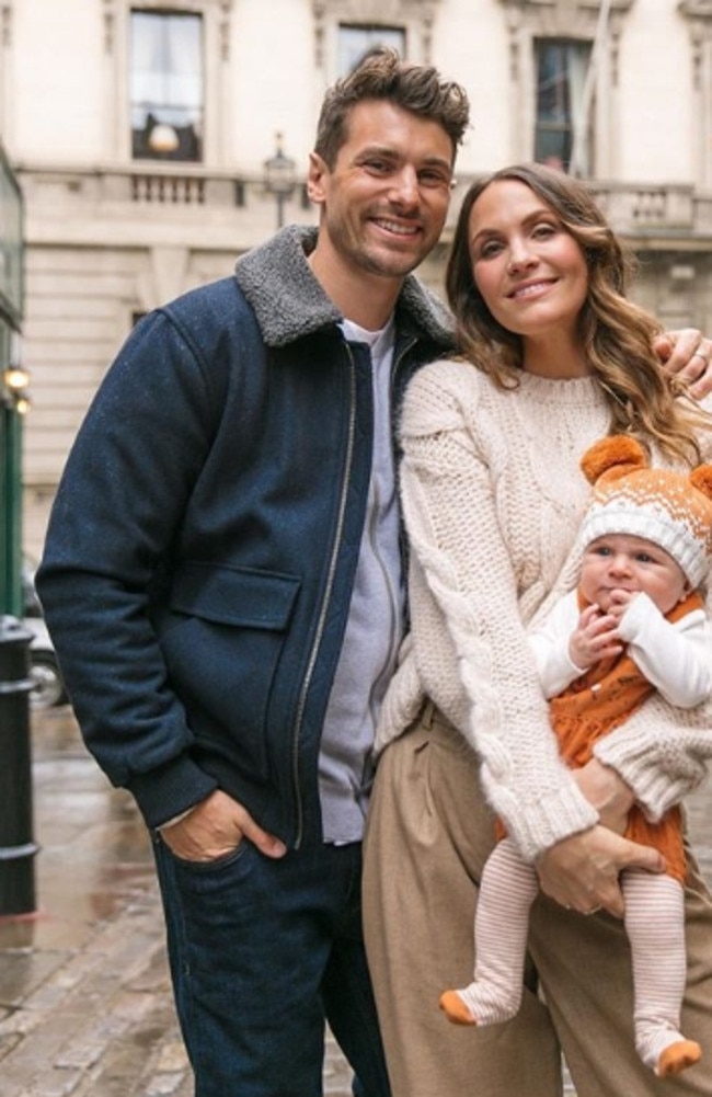 Matty J Johnson with fiancee Laura Byrne and daughter Marlie-Mae Rose. Picture : Instagram.