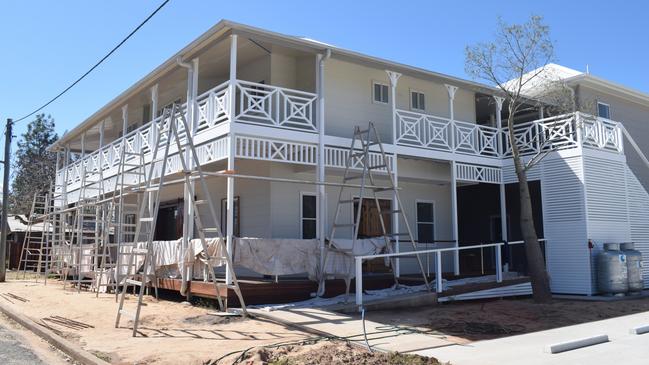 Works to restore the Dululu Hotel are almost complete. Picture: Aden Stokes