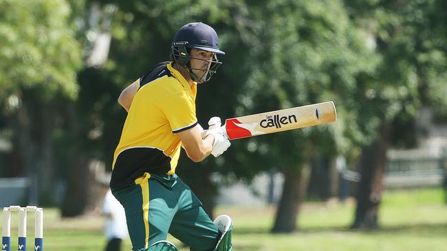 Todd Lamont on his way to a half century for South West Cricket. He has represented both his region and Victoria Country. Picture: Alan Barber