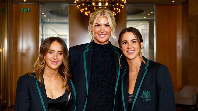 Laura Gardiner, Ally Morphett and Chloe Molloy were all named in the All-Australian side. Picture: Dylan Burns/AFL Photos via Getty Images