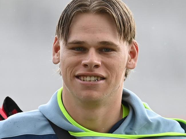 LONDON, ENGLAND - SEPTEMBER 26: Cooper Connolly of Australia walks across the playing surface at Lord's Cricket Ground on September 26, 2024 in London, England. (Photo by Philip Brown/Getty Images)