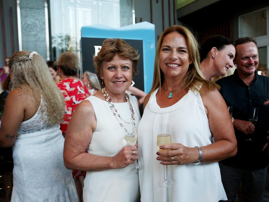 Crystalbrook's Bailey Hotel hosting its opening party in Cairns. Rosie Douglas and Katrina Edmondson. PICTURE: STEWART MCLEAN