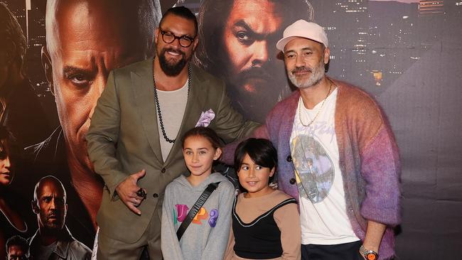 Jason Momoa (L) and Taika Waititi (R) attend a FAST X Special New Zealand Fan Screening, hosted by Jason Momoa last week in Auckland. Picture: Fiona Goodall/Getty Images for Universal Pictures