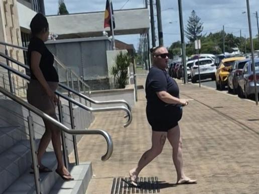 Daniel James Fuller’s supporters leaving Bundaberg Magistrates Court after an emotional farewell, Thursday, February 13, 2025.