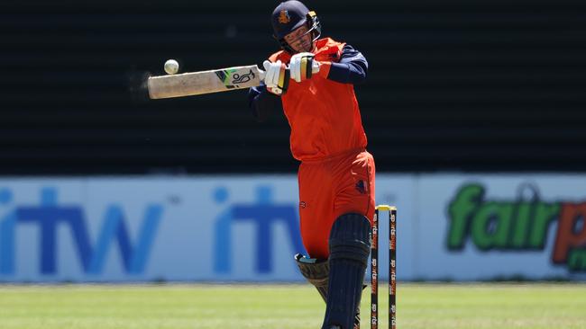 Scott Edwards of Nertherlands, one team to be hosted in Geelong throughout the competition. Picture: Richard Heathcote/Getty Images