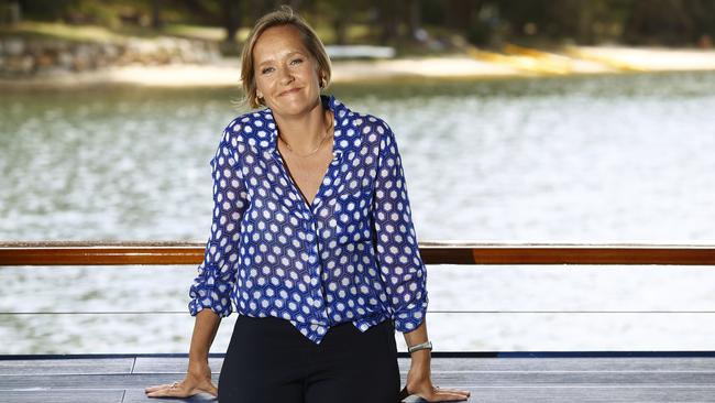 ABC‘s Sarah Ferguson at Rose Bay in Sydney. Picture: John Appleyard.