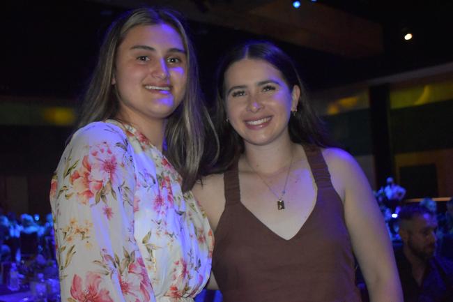 Sisters Charli and Jordan Bliss at the 2022 Mackay Australia Day Awards at the MECC on January 25. Picture: Lillian Watkins