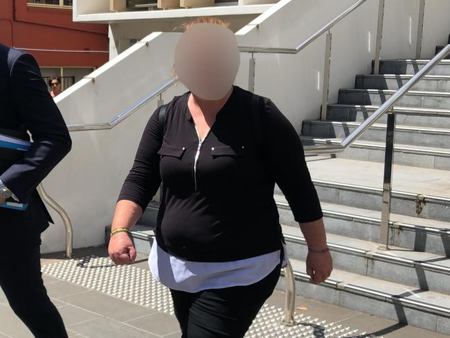 The boy’s mum’s partner leaves court on Friday.