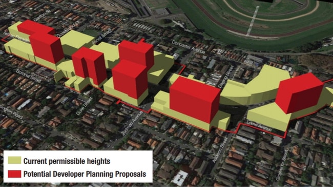 How high developers wanted to take Kensington and Kingsford. Picture: Supplied