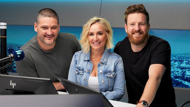 Brendan Fevola and Fifi Box both agreed Kyle and Jackie O wouldn’t work as a breakfast show in Melbourne. Picture: Supplied