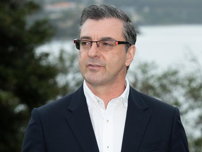 Joseph Carrozzi chairman of Sydney Harbour Trust Federation pictured speaking at the 10 Terminal site on Friday April 5 2019. Picture: Monique Harmer.