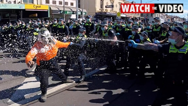 Inside the running battle between anti lockdown protesters and Victoria Police