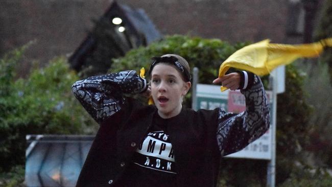 Eighty8 Dance Companyâ€™s crew tearing up the competition at the Unlock the Block event, at Ipswich's Darcy Doyle Place on August 12, 2022. Picture: Peta McEachern
