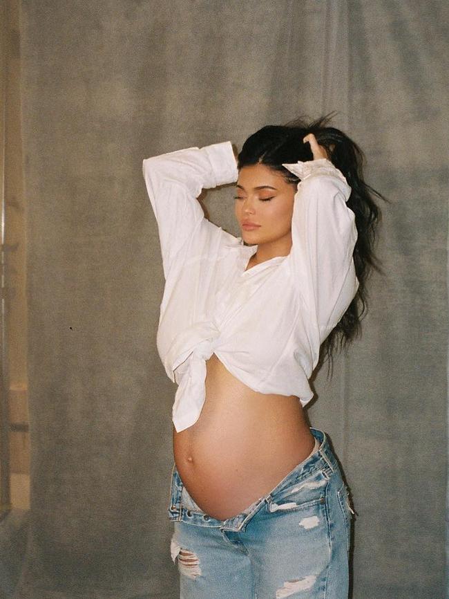 She welcomed a son with Travis Scott in February. Picture: Instagram/KylieJenner.