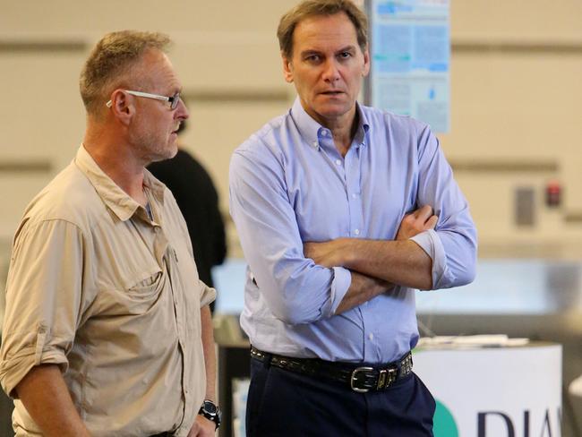 60 minutes presenter Liam Bartlett arrives at El Dorado international Airport in Bogota, Colombia. Picture: Nathan Edwards