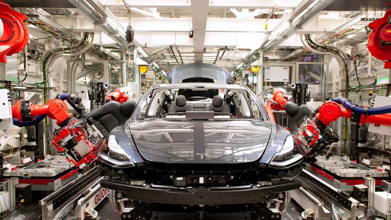 Tesla model clearance 3 production line